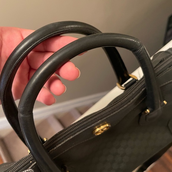Vintage Black Gucci Boston Bag - Picture 14 of 16